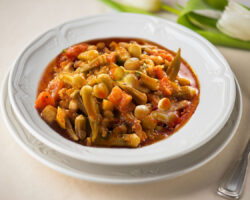 Etli Nohutlu Bamya Yemeği