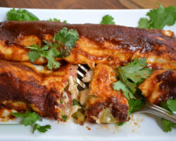 Fırında Tavuklu Kaşarlı Dürüm