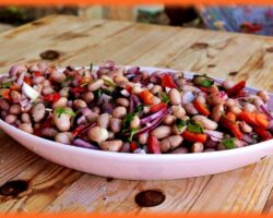 Taze Barbunya Salatası