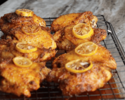 Airfryer Ballı Limonlu Kızarmış Tavuk Tarifi