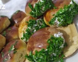 Sarımsaklı Ve Labneli Poğaça (Sakallı)