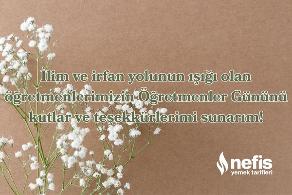 öğretmenler günü mesajı
