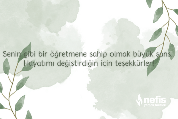 öğretmenler günü mesajı