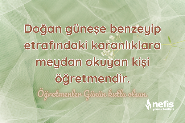 öğretmenler günü mesajları