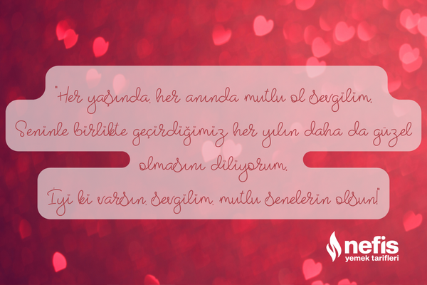 sevgiliye doğum günü mesajları