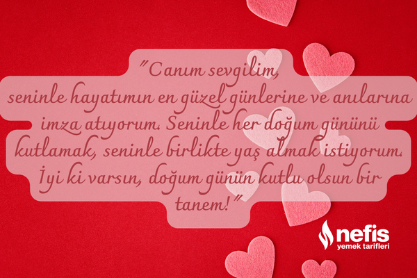 sevgiliye doğum günü mesajı