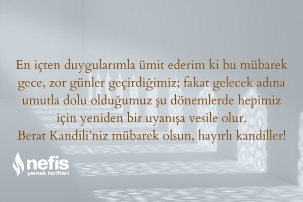 berat kandili mesajları