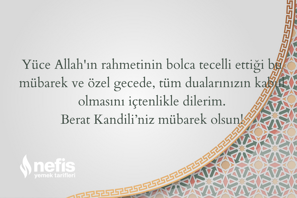 berat kandili mesajları