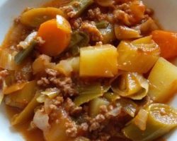 Kıymalı Pırasa Yemeği Tarifi