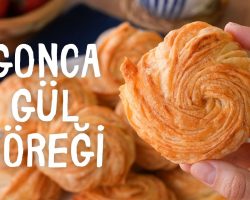 Şekli Şahane Gonca Gül Börek Tarifi 😍 Dışı Çıtır İçi Su Böreği Lezzetinde 👌🏻