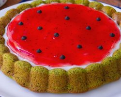 Çok Beğenilen Karpuz Pasta 🍉😍 Karpuz Görünümlü Tart Pasta Tarifi