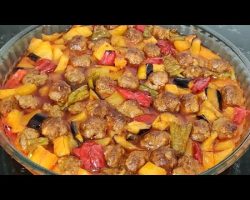 Patlıcanı birde köfteli deneyin👌Tadına bayılacakaınız 🤤 Lokanta Usulu Sebzeli Misket Köfte Tarifi 👌