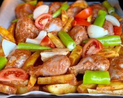 EFSANE ÖZEL SOSUYLA FIRINDA PATATESLİ SEBZELİ TAVUK