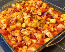 FIRINDA SEBZELİ TAVUK YEMEĞİ – 10 DAKİKADA HAZIR – NEFİS FIRIN YEMEĞİ