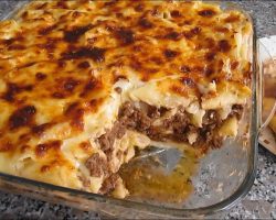 MUTLAKA DENEYİN TAM BİR MİSAFİR YEMEĞİ😋 ANA YEMEK FIRINDA KIYMALI ÖZEL SOSLU MAKARNA👌