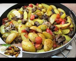 Kuzuetli Patates Kebabi Tarifi I Ramazan yemekleri I Firin yemekleri I Kuşbaşı Etli Patates Kebabı