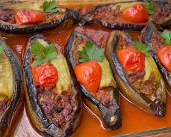 FIRINDA AZ YAĞLI❗️ ÇOK HAFİF VE LEZZETLİ  KARNIYARIK TARİFİ👌💯Fırın Yemekleri – Yemek Tarifleri