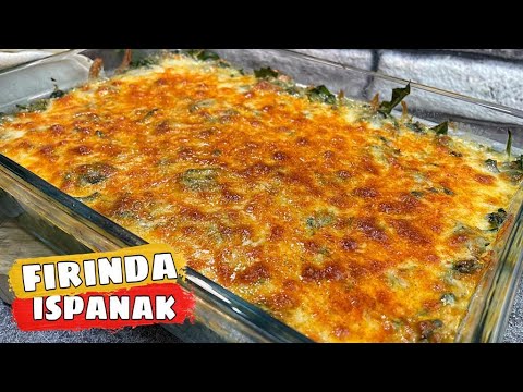 ISPANAĞI HAŞLAMAYIN ✋ BU ŞEKİLDE YAPINCA TADINA DOYULMUYOR 😍FIRINDA KAŞARLI ISPANAK TARİFİ  ✅