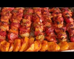 SEBZELİ TAVUK ŞİŞ NASIL YAPILIR | ÇÖP ŞİŞ TARİFİ | FIRIN YEMEKLERİ KOLAY YEMEK TARİFLERİ |