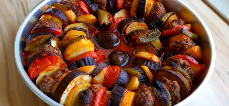 Dizme Kebabı ✔ Köfteli Patlıcanlı Patatesli Çok Lezzetli ‼️