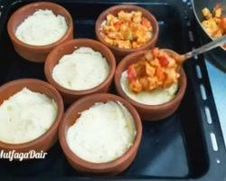 Patates püreli tavuk sote | fırın yemekleri