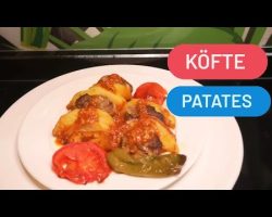 Fırında Köfte Patates Tarifi |Fırında Soslu Patates Köfte Dizmesi |Fırın Yemekleri #köftepatates