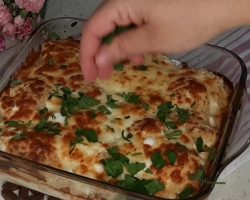 Fırında Labneli Patates/ Fırın Yemekleri / Patates Yemekleri/Patates Graten