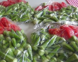 Kışlık bamya saklama yöntemi, 8 adımda resimli anlatım