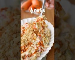 Erişteli Havuçlu Salata Tarifi 😍✨ #nefisyemektarifleri #işbirliği