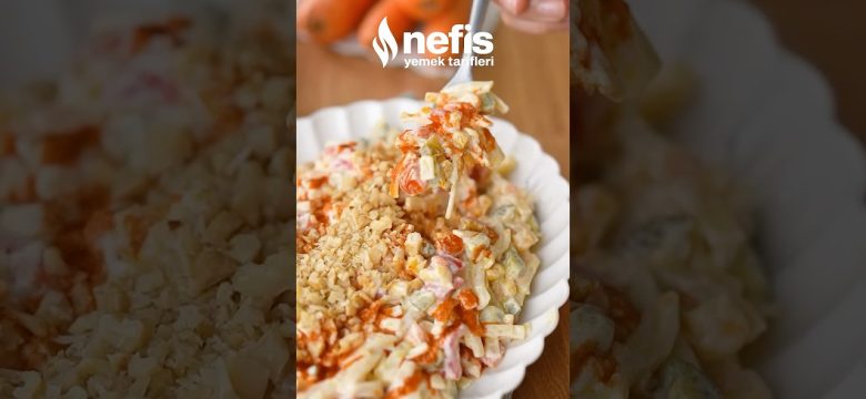 Erişteli Havuçlu Salata Tarifi 😍✨ #nefisyemektarifleri #işbirliği